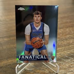 2025-26 Cooper Flagg Topps Chrome Basketball Holo Refractor Fanatical (RC)  SSP!