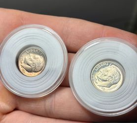 Wow 🤯! 1961 & 1962 Roosevelt Proof Dimes – 90% Silver – Vintage US Coins