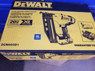 Dewalt 20v 16g Finish Nailer Kit $280 Firm 