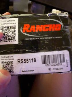 Rancho  suspension and shocks