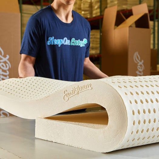 Pure Green Natural Latex Mattress Topper - Firm - 3 Inch - Twin XL Size (GOLS Certified Organic)