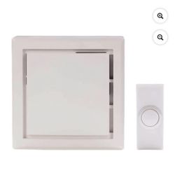 5pk Defiant Wireless Plug-in Doorbell Kit with 1 Push Button, White