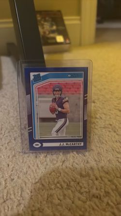 2024 Panini Donruss JJ McCarthy Press Proof Blue Rated Rookie #303 Vikings