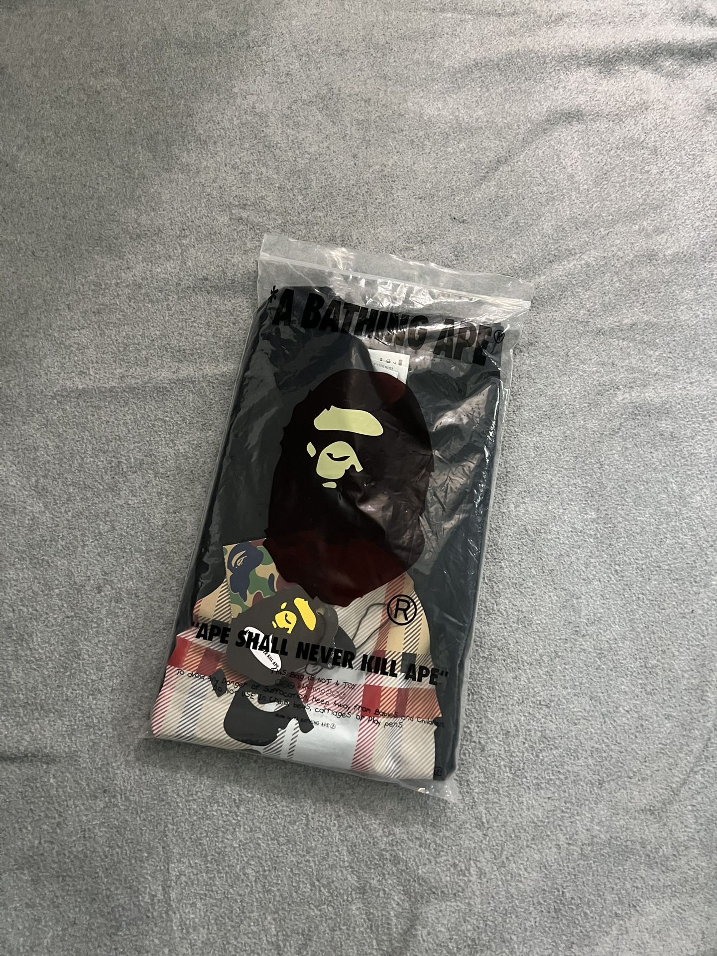 Bape Burberry Print