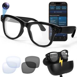 AI Smart Glasses with 8MP Camera