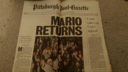 Pittsburgh Post Gazette December 8, 2000