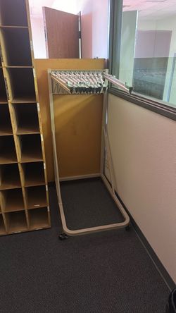 Mobile Hanging File Folder Cart on Wheels