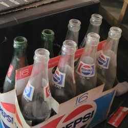 Old Collectable Pepsi Bottles 