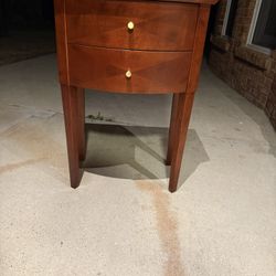 New Wood Accent Tall Side Table 