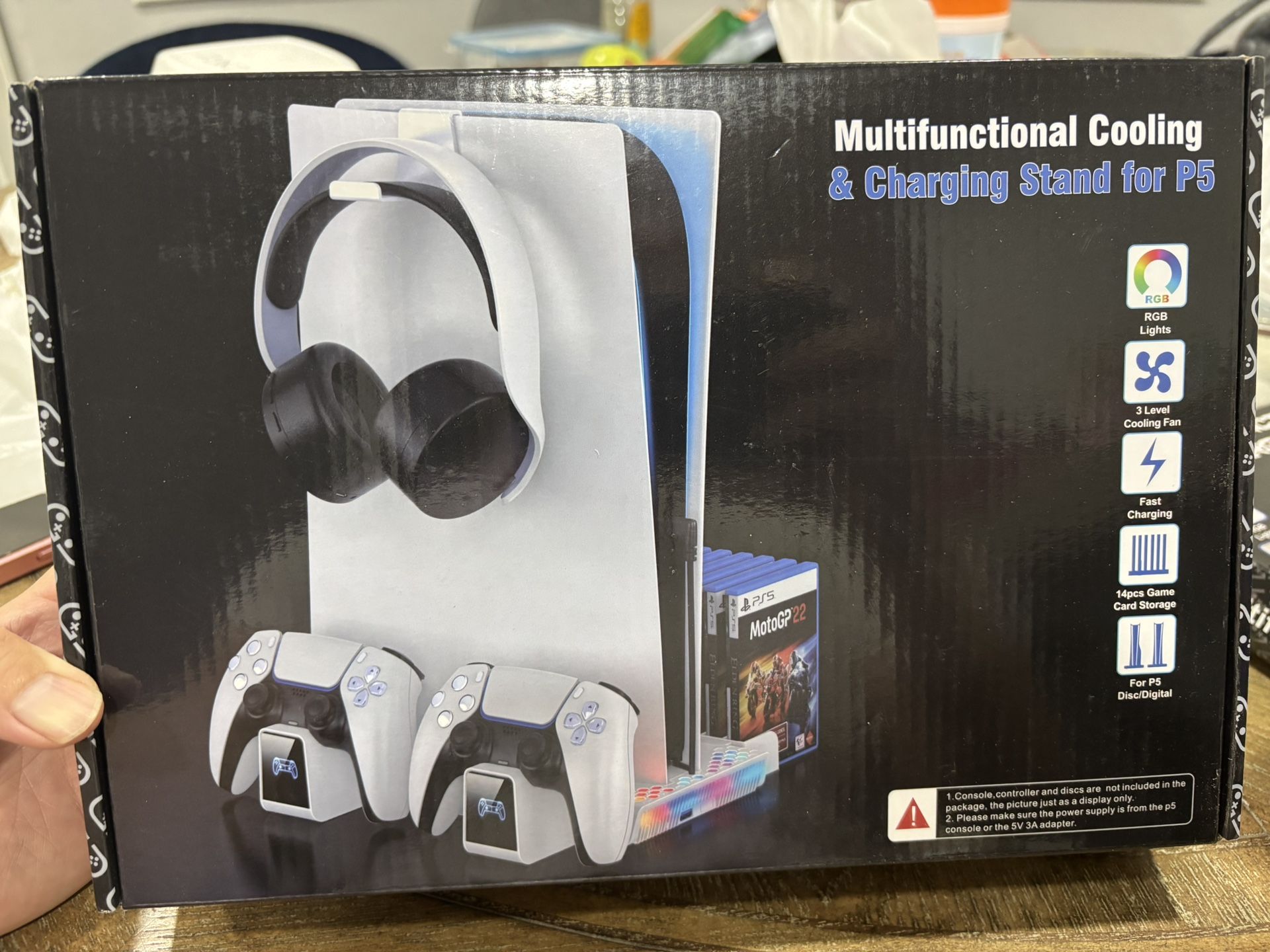 Multifunctional Cooling & Charging Stand For PS5