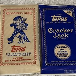 2  TOPPS CRACKER JACK BASEBALL HOBBY WAX PACKS & MORE