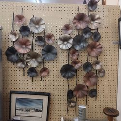 Metal morning glory wall art $45,$85