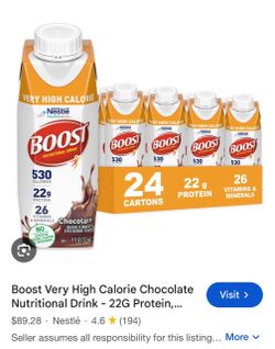 Boost High Calorie Chocolate Nutritional Drink