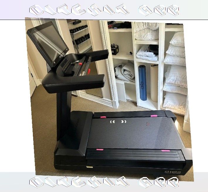 center artist Sunny Health & Fitness Treadmill Exercise at Home