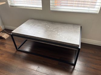 Coffee Table With Metal Base