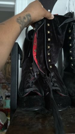 High rise boots