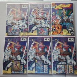 X-Force Comics Lot – 22 Issues, #1 + 5 Variant Polybags, #2-14, #16, #24-25