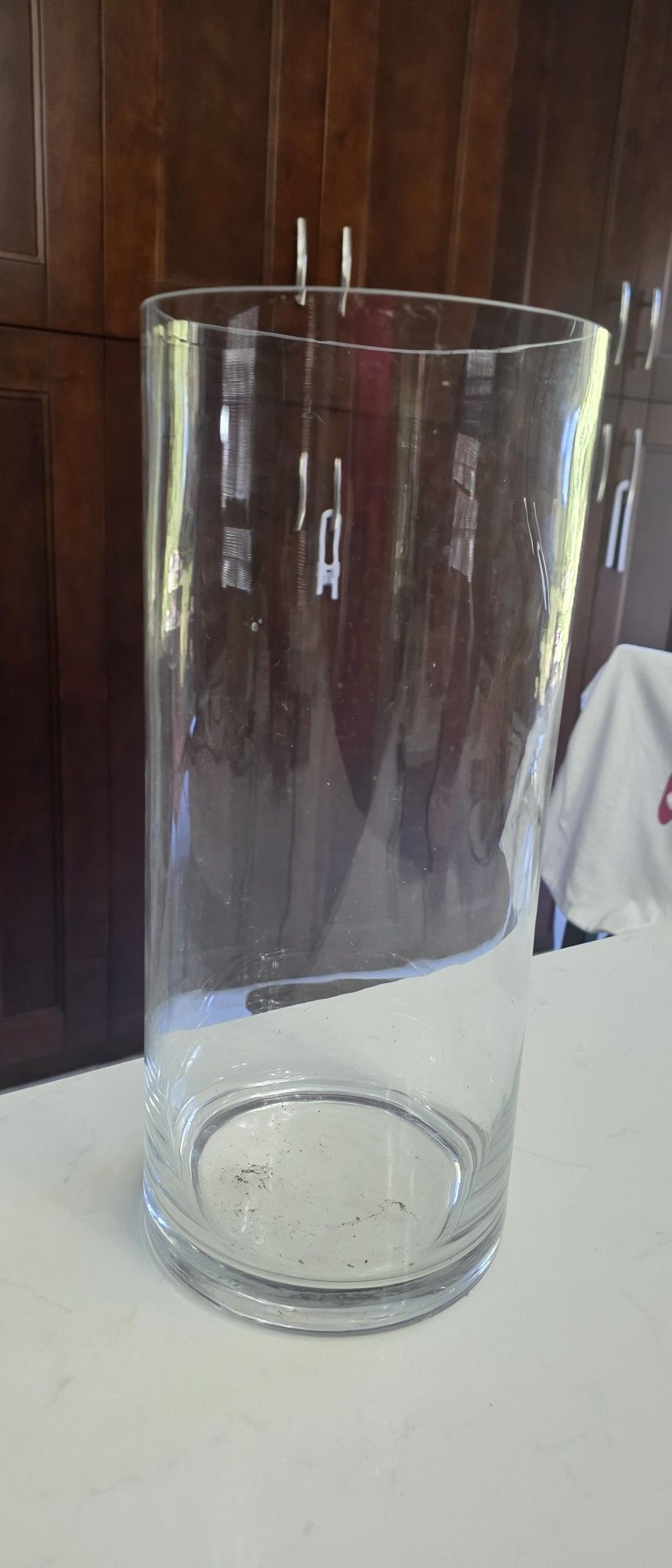 Glass Vase Floor 13 Inches Tall