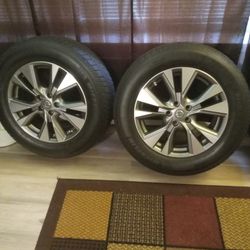 4 -18 inch Tires And Factory  Nissan Murano  Rims