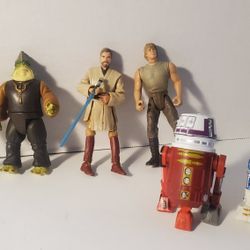 Star Wars Action Figure Lot 6 Figures read description for details