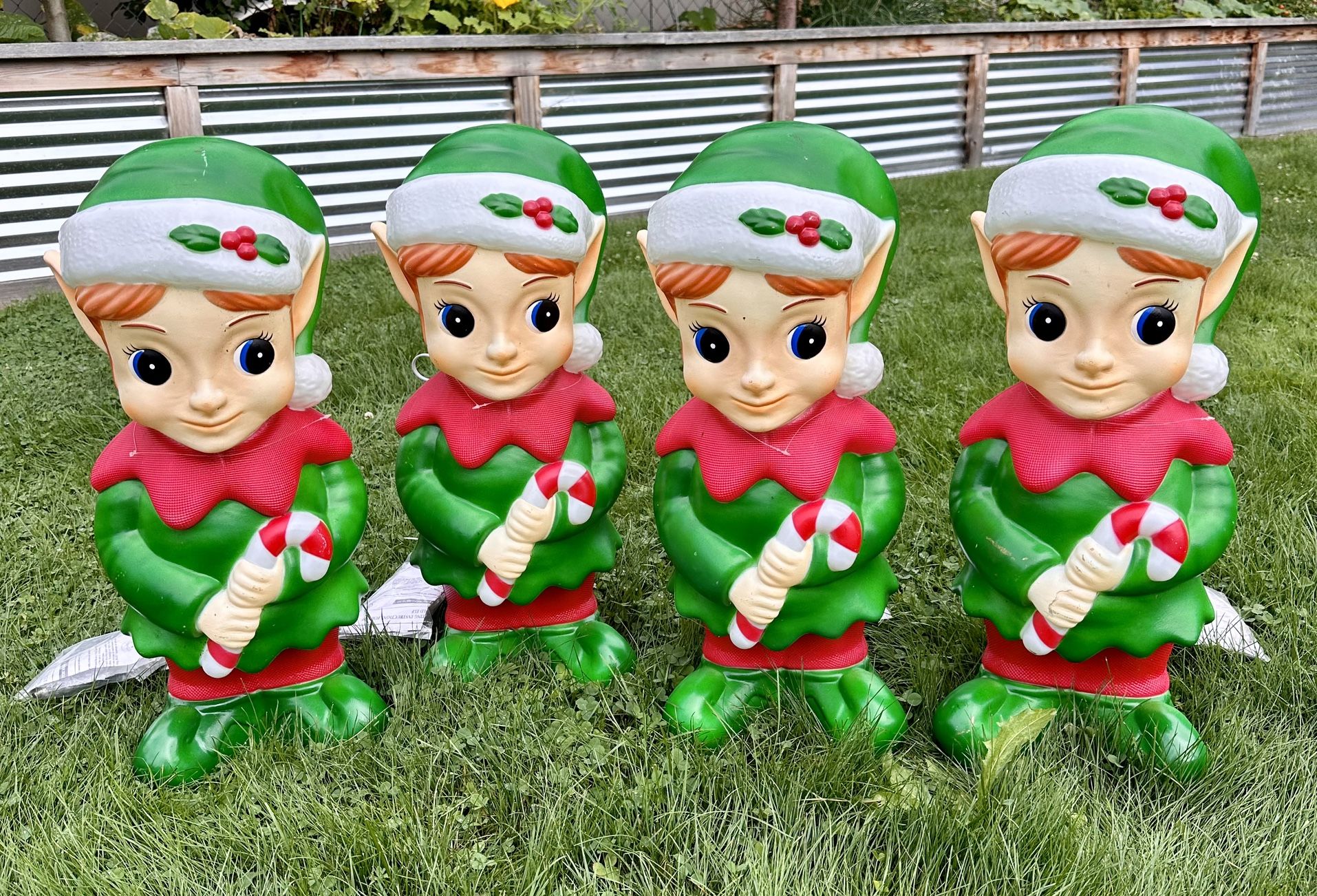 Christmas Blow Mold Elves