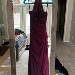 Burgundy Purple Ombré Dress