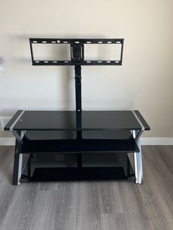 Black TV Stand / Entertainment Center with TV Mount