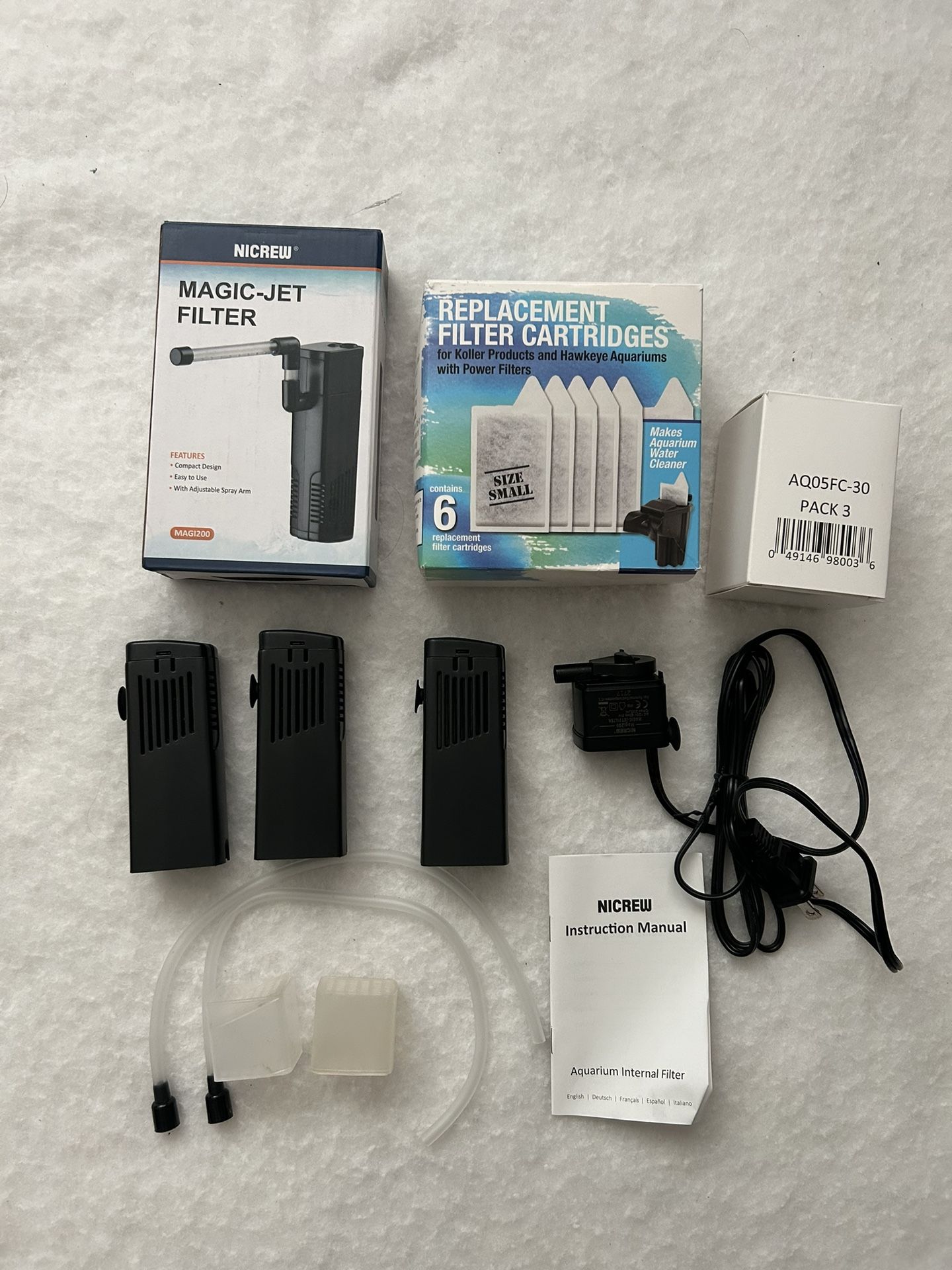 Aquarium Fish tank Filters  Faux Plants Lot