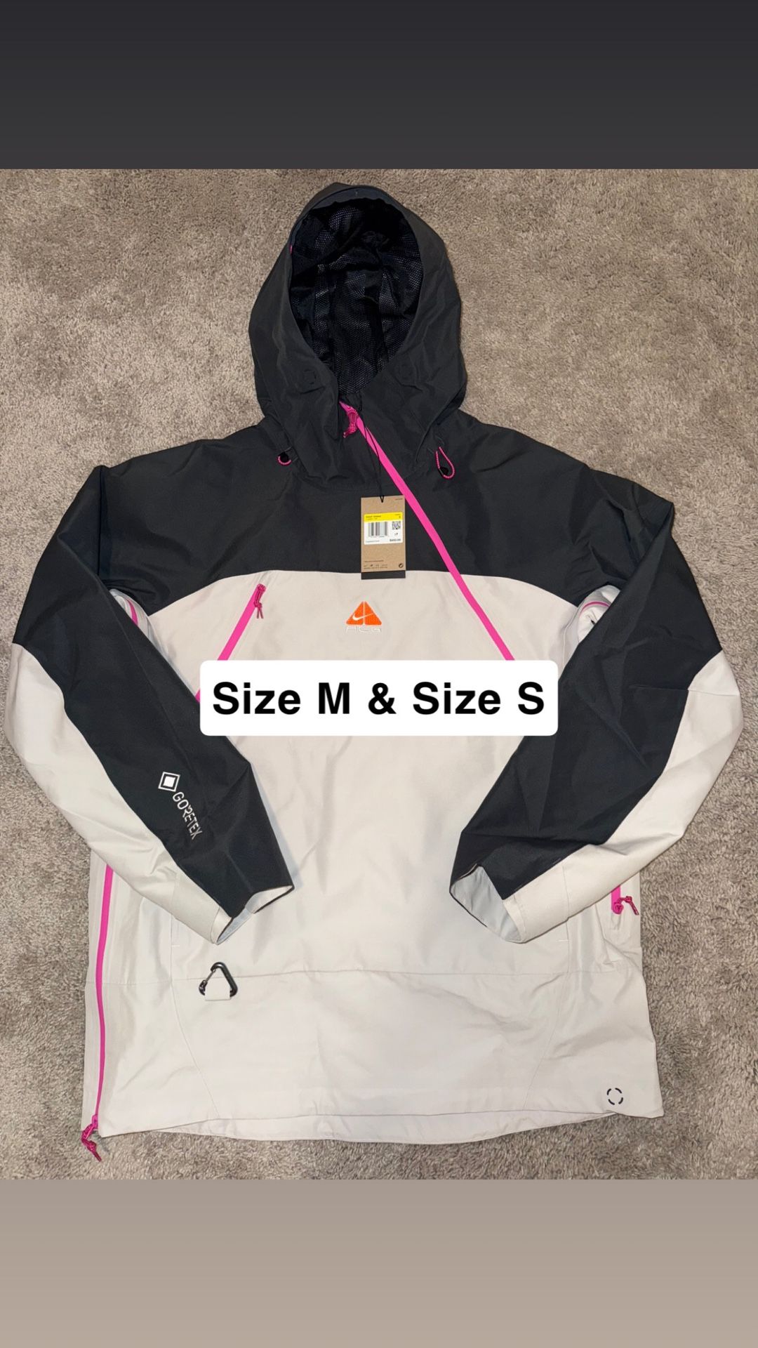 Nike ACG Chena Gore-Tex Jacket Size S & Size M