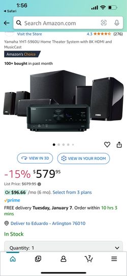 Yamaha home theater system