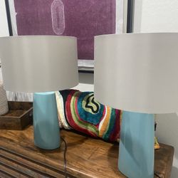 Blue ceramic Lamps