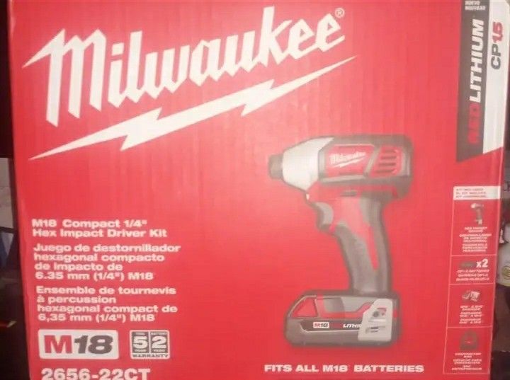 Milwaukee Cordless 1/4" Impact