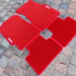 Red Honda Civic Floor mats 4 Piece New in Box Fits 1992 through 1995 Civic Hatchback Sedan and Coupe