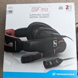 Sennheiser GSP 350 gaming headset in red and black in original box