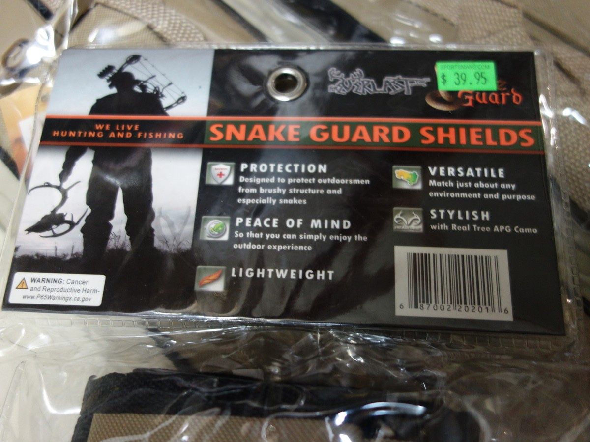 Foreverlast Snake Guard Shields SGS-T Tan w/ Velcro. Lot of 5x pairs - as pictured. We will assist you in providing any information needed. · Pictures