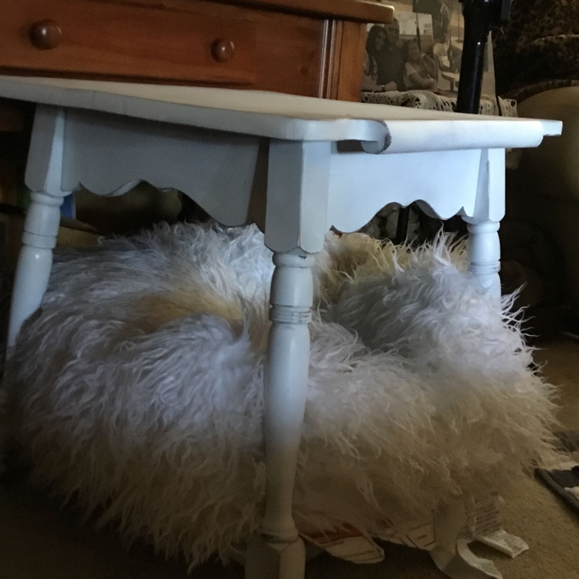 Cute End Table /bed For Small Dog / Farmhouse Cottage 