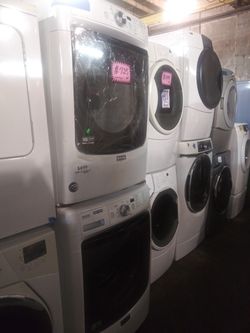 MAYTAG front load washer and dryer set working perfectly