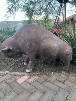 Fiberglass Buffalo Advertising Promo Bar Restaurant Large