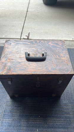 Wooden tackle box