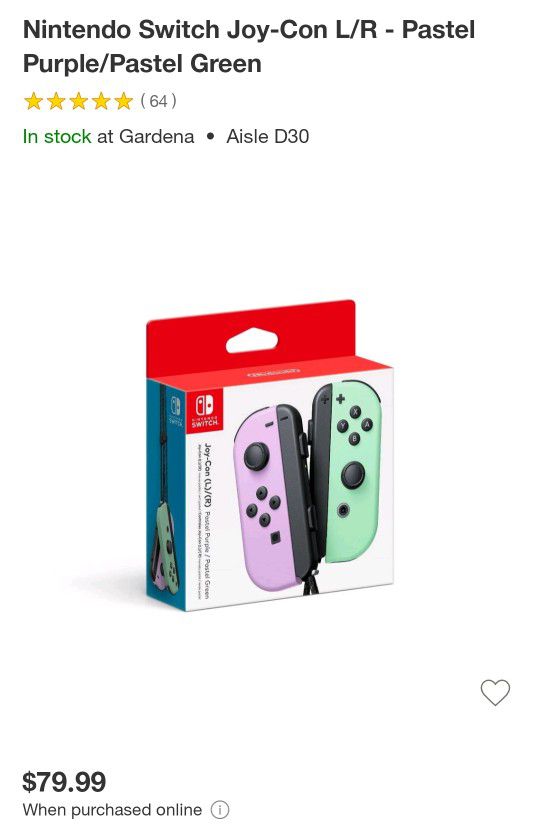 Nintendo Switch Joy Con 