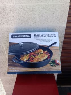 Tramontina 12.5 inch pre seasoned cast iron skillet