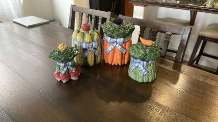 Fitz & Floyd Classic Vegetable Garden Canister Set