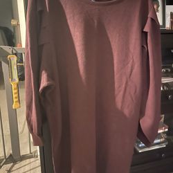 Brown Sweater Dress 