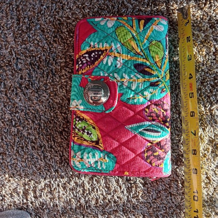 Vera Bradley Hot Pink FloralRfdi Wallet