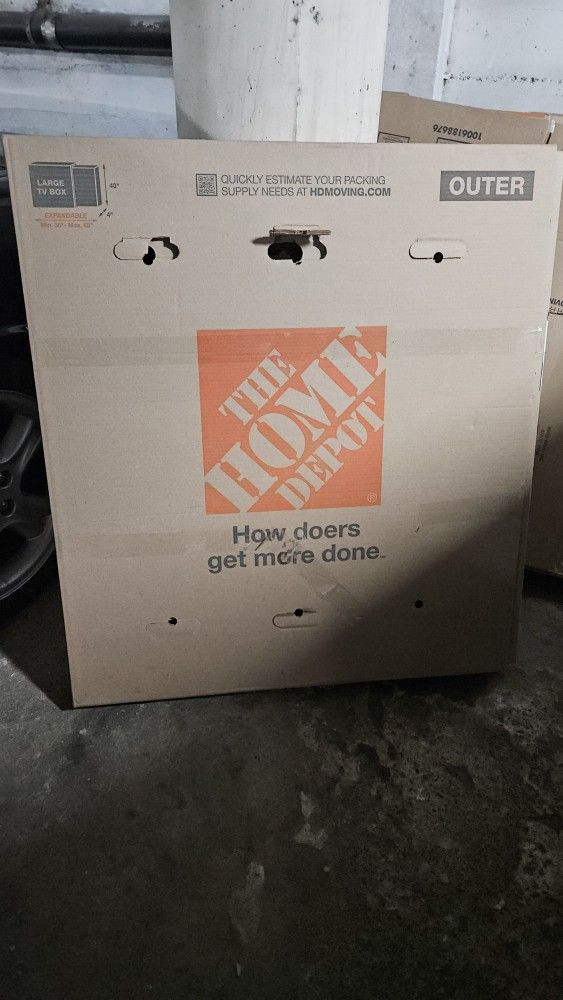 Large TV Moving Box + Packing Supplies