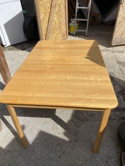 Wooden Table With Only 3 chairs 