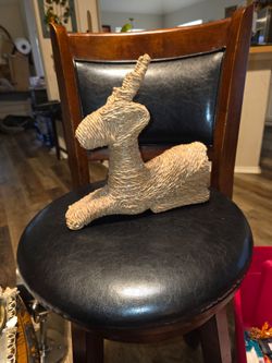 Woven Rope Reindeer Figurine