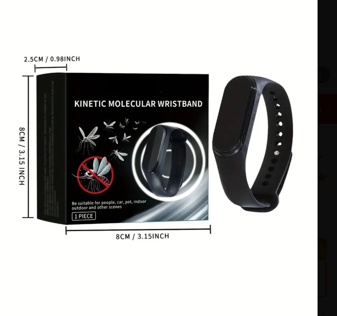 An Elegant Home Mosquito Repellent Wristband for Unisex, Comfortable to Wear with Physical Repellent. a Must for Home, Camping & Outdoors.