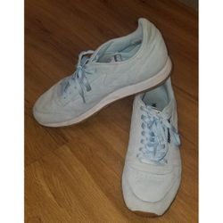 Reebok Baby Blue Suede Men's Shoes Size 14