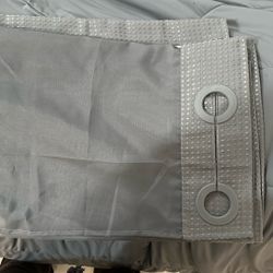 Long No Hook Shower Curtain W/ Snap In Liner